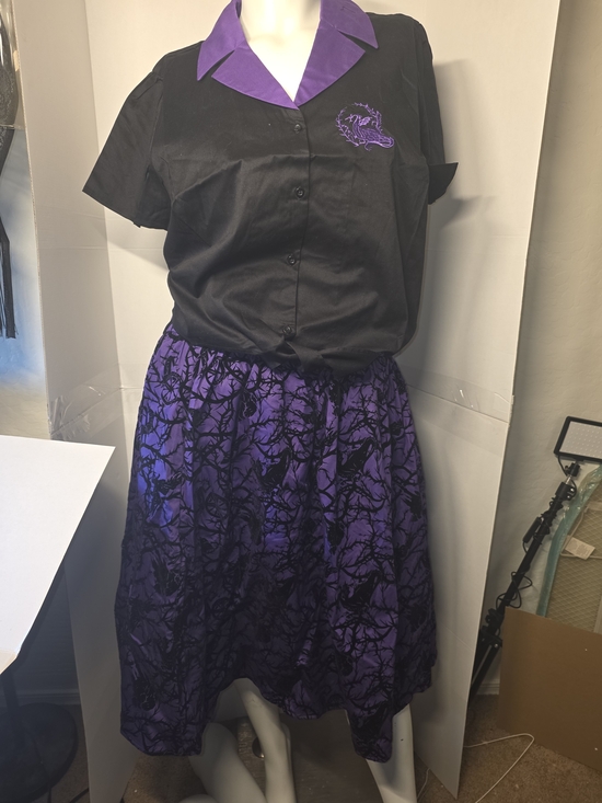 Disney Dresses & Skirts - Women’s Maleficent Crip Shirt And Midi Skirt 2x/3x
